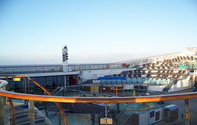 The main pool and sunning area