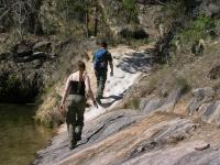 We crossed some interesting eroded terrain.