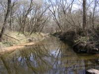 A fortunately dry water crossing.