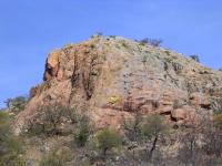 A cliff face often used by rock climbers.