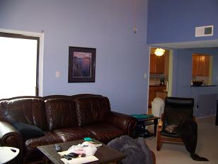 Our newly painted living room
