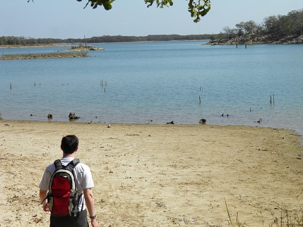 Lake Murray was low, on account of the drought.