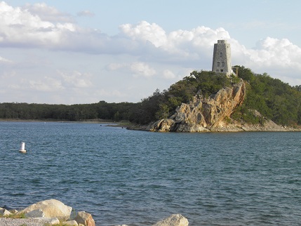 This lighthouse-like structure served as a nature center