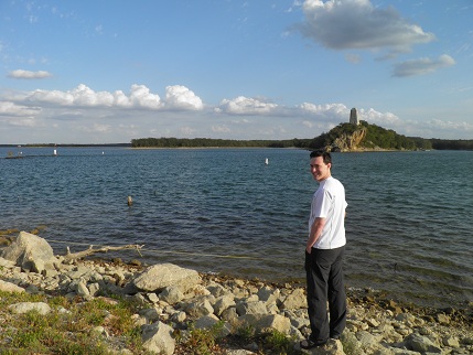 Me, standing on the shore