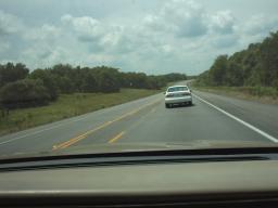 The Texas road markings slowly erode my sanity.