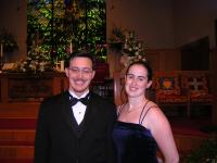 Jen and I, inside the church.