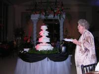 The wedding cake (and some random lady)