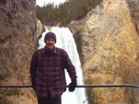 Mom turned back before the bottom, a couple there took my picture.