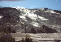 The relatively quiet Roaring Mountain.